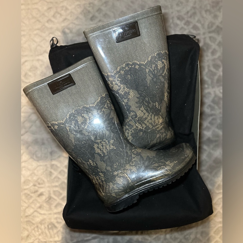 Valentino Laced rain boots
